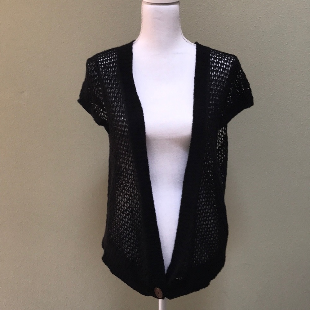 Black sweater cardigan